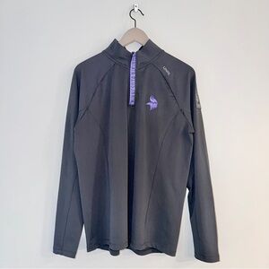 UNRL x Minnesota Vikings Black Highlands Quarter Zip Long Sleeve Men’s Medium